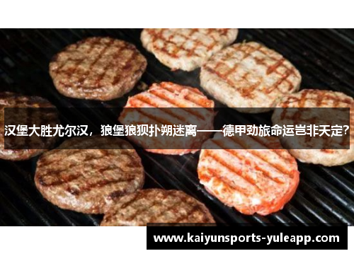 汉堡大胜尤尔汉，狼堡狼狈扑朔迷离——德甲劲旅命运岂非天定？